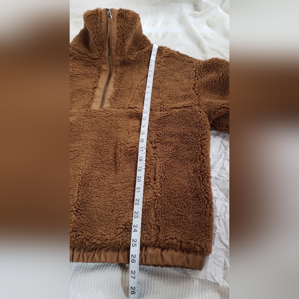 🌟SEE NEW LISTING🌟🎉HP!🎉🍯Varley Appleton•Deep Turmeric Honey Tan Sherpa Teddy - Picture 6 of 10